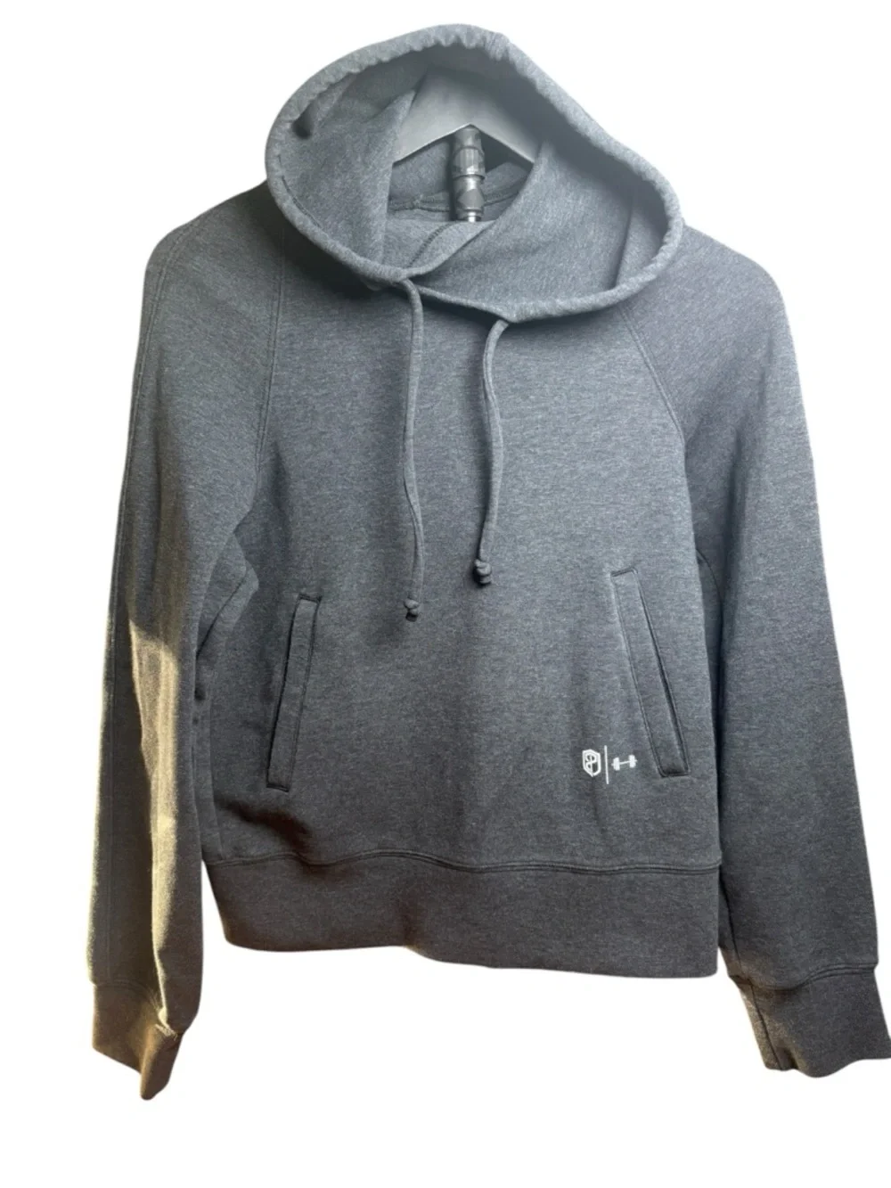 Born Primative Women's S Charcoal Cropped Style Hoodie Solid Like New - Picture 2 of 5